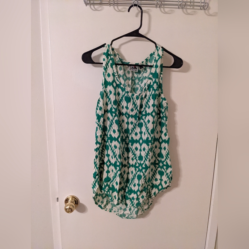 Kavu Green Blouse with open back